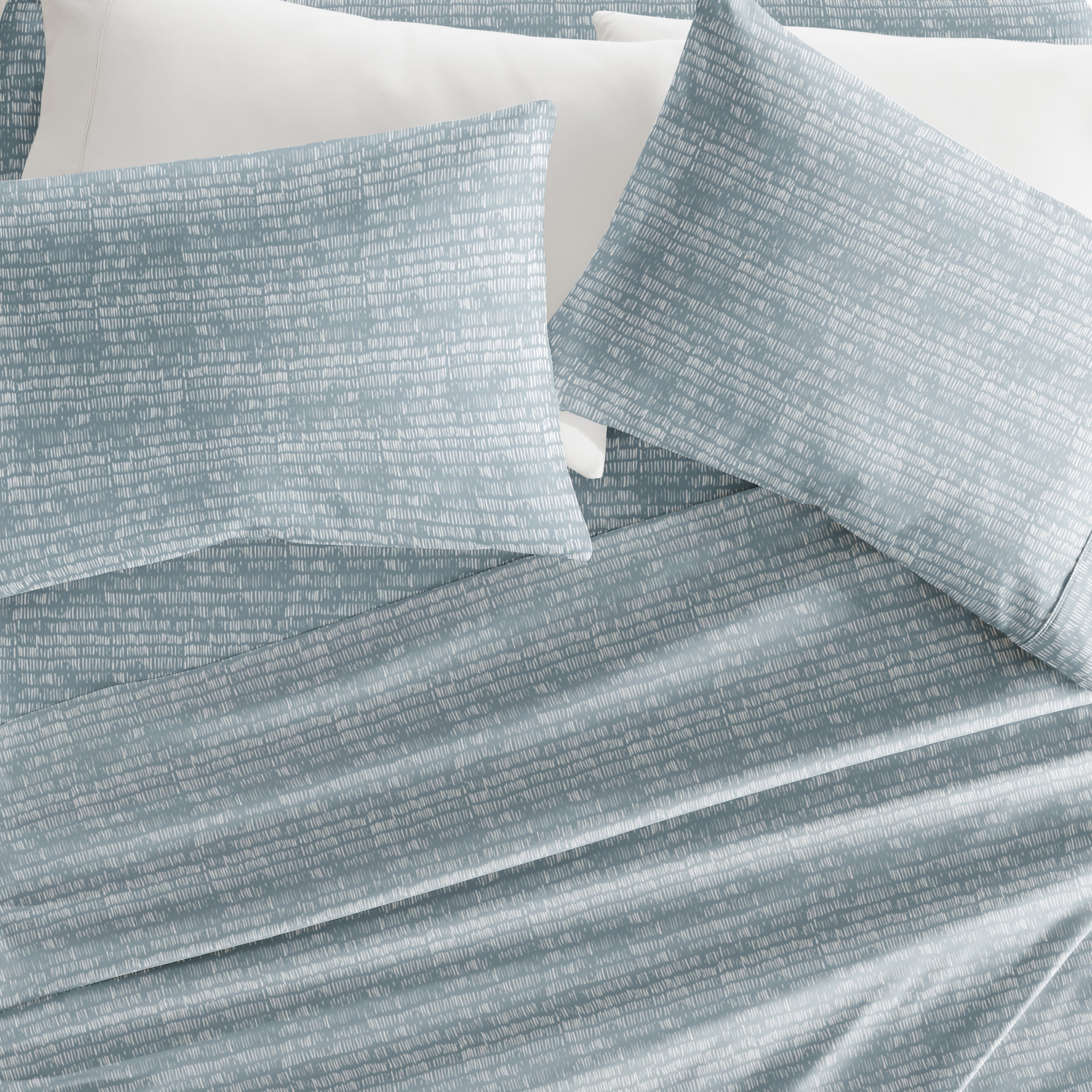 Blue Wave Patterned Sheet Set