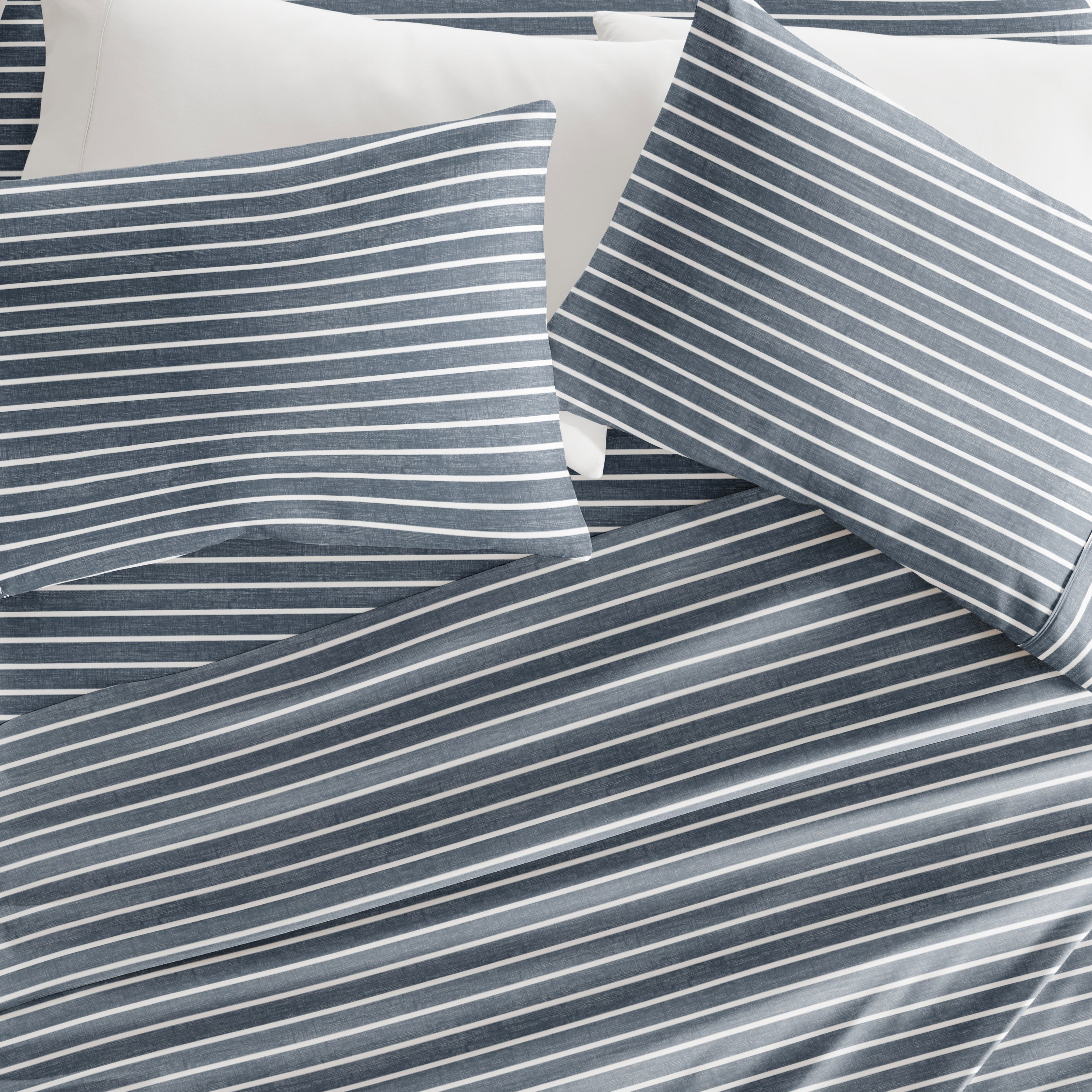 Distressed Awning Stripe 4-Piece Pattern Sheet Set