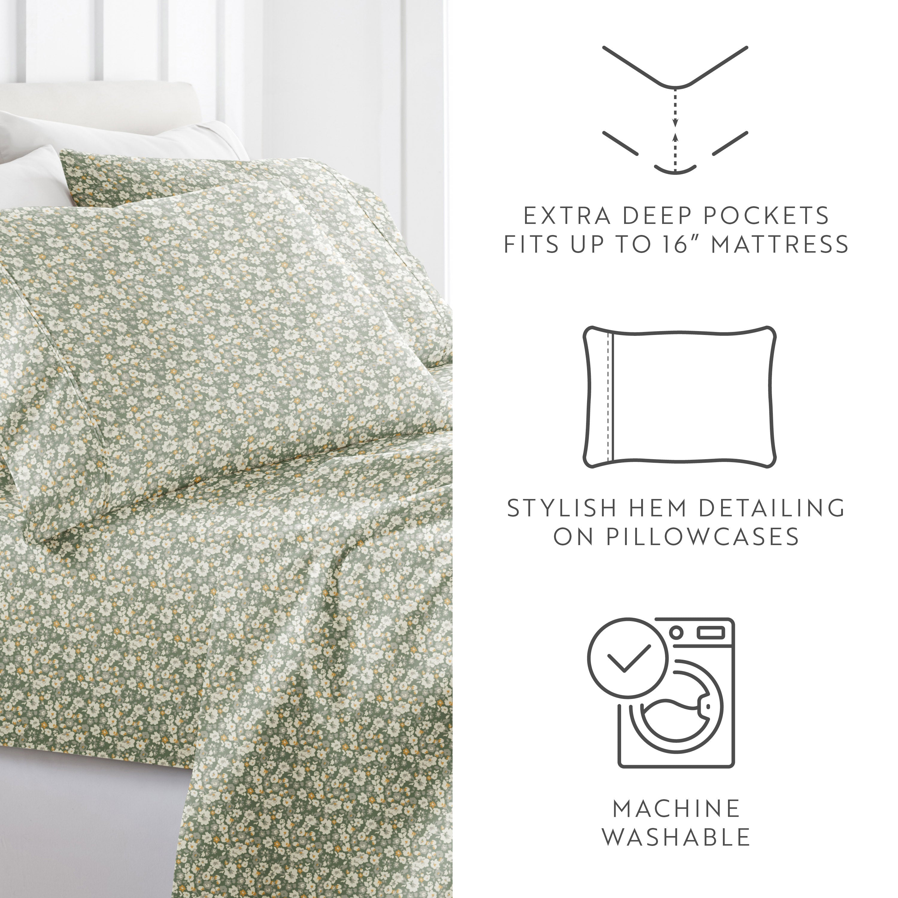 Floral Dream 4-Piece Pattern Sheet Set