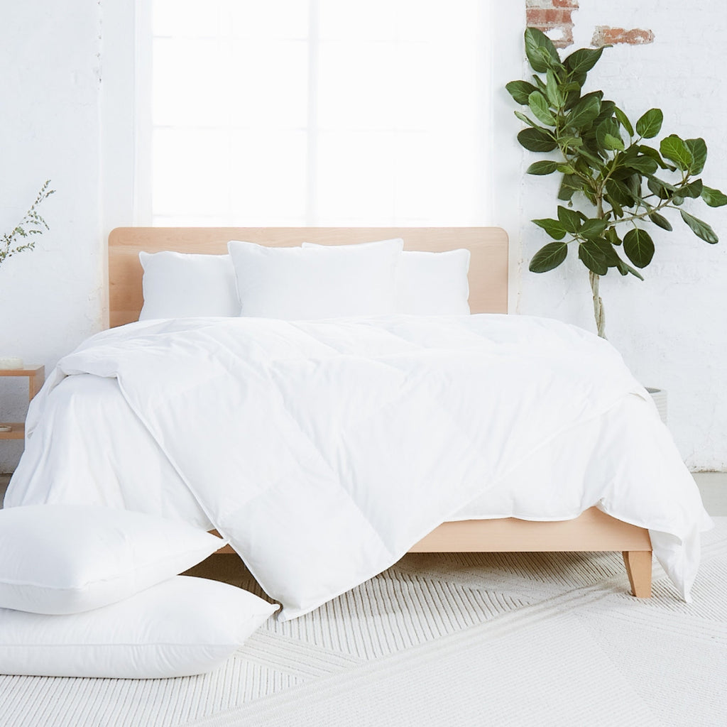 Avocado Down Duvet Insert is Downmark-certified