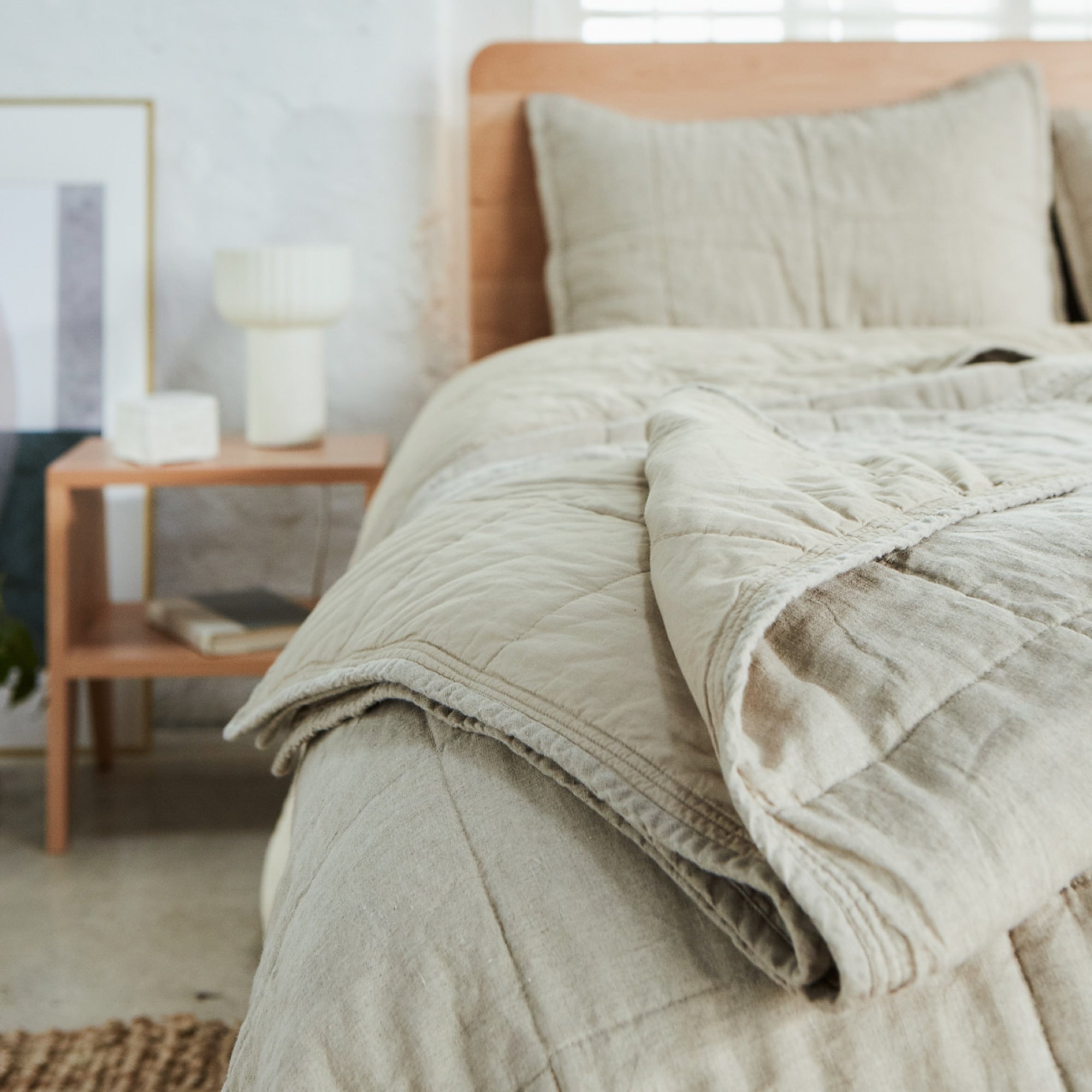 Natural Linen Quilt