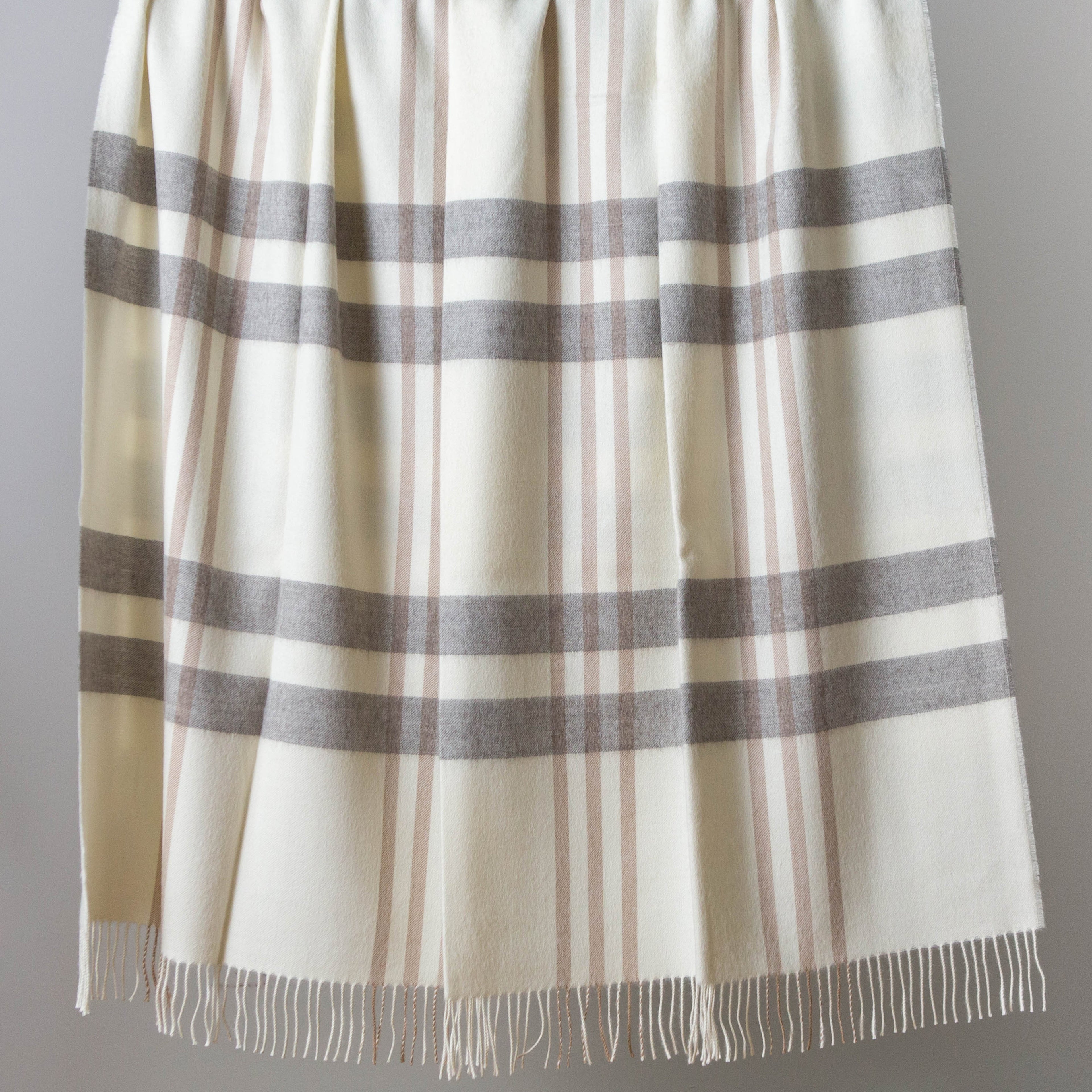 Avocado Green Mattress Alpaca Wool Throws Blanket warmth white plaid classic