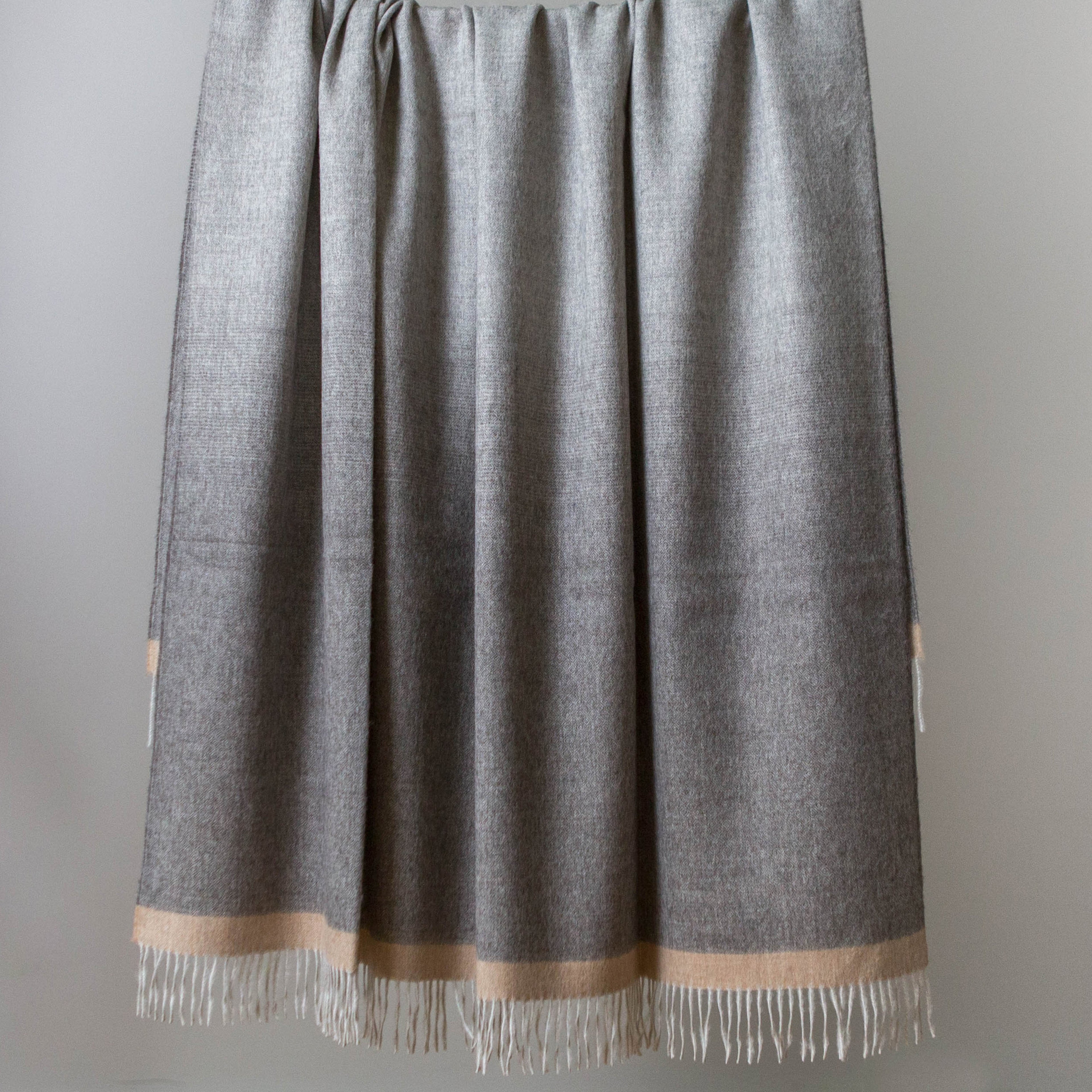 Avocado Green Mattress Alpaca Wool Throws blankets softest grey gray fade ombre