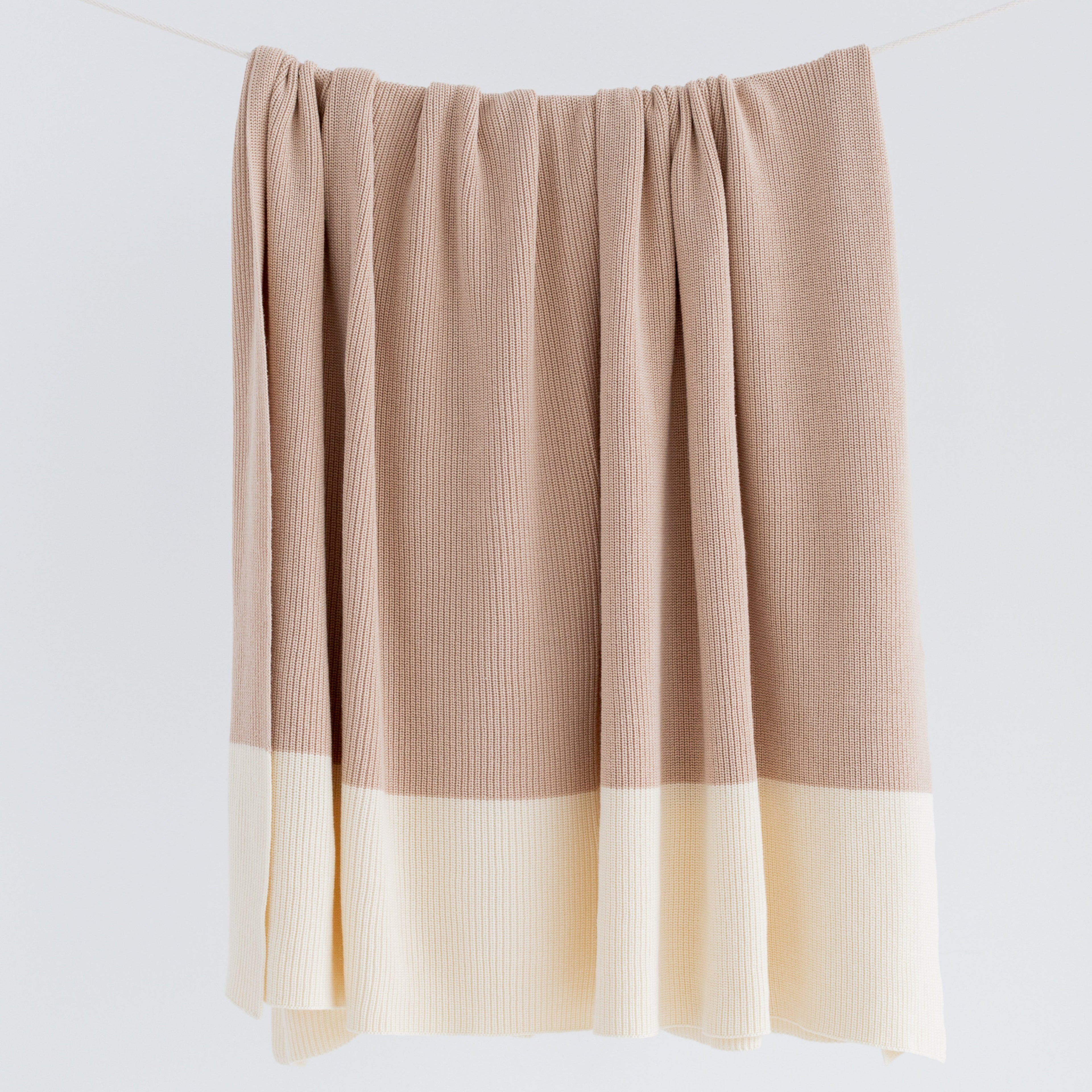 Avocado Green Mattress Luxury Throw Blankets organic cotton sand natural stripe colorblock