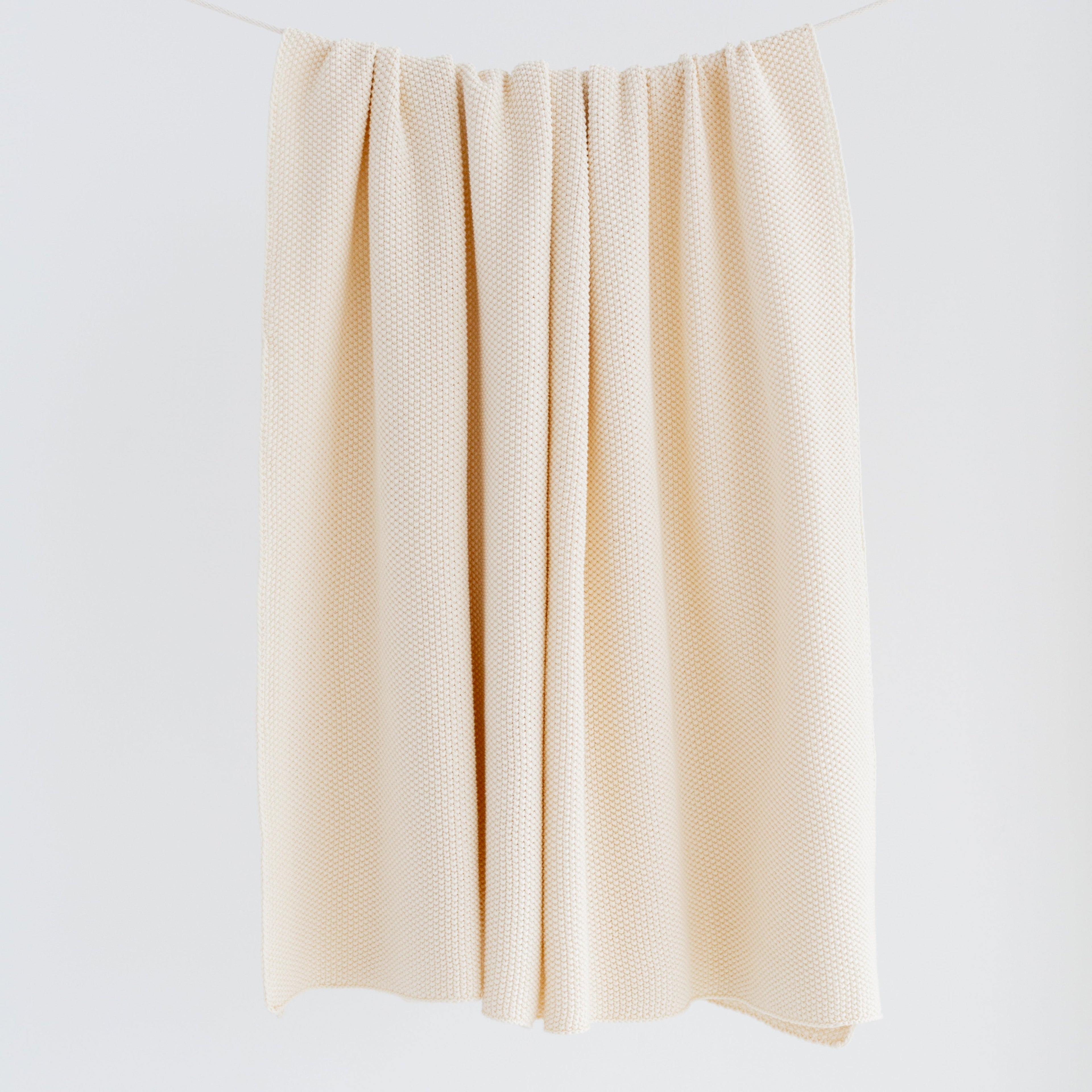 Avocado Green Mattress Luxury Throw Blankets organic cotton natural cream beige knit