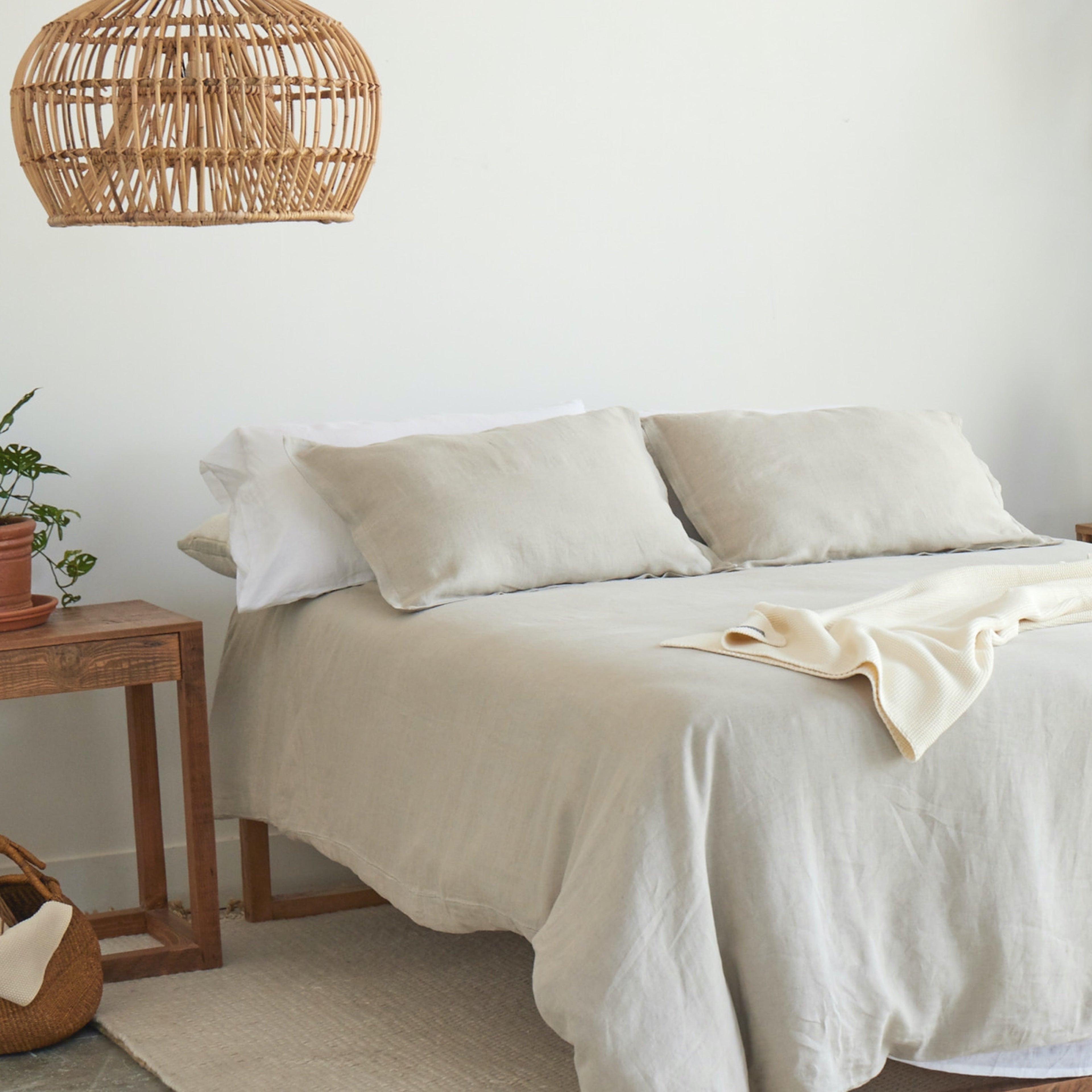 Natural Linen Duvet Cover