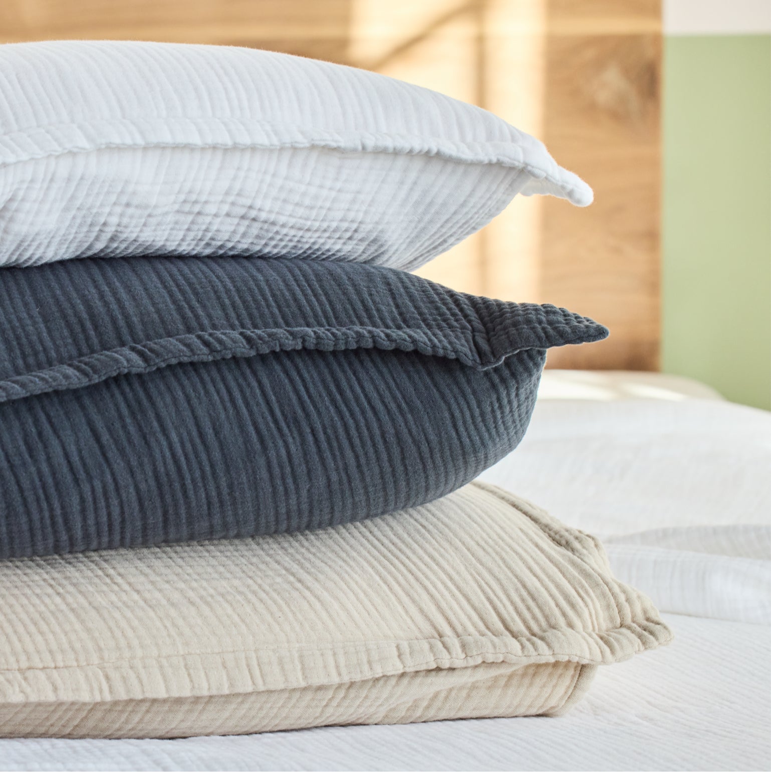 Organic Cotton Gauze Shams Standard Size