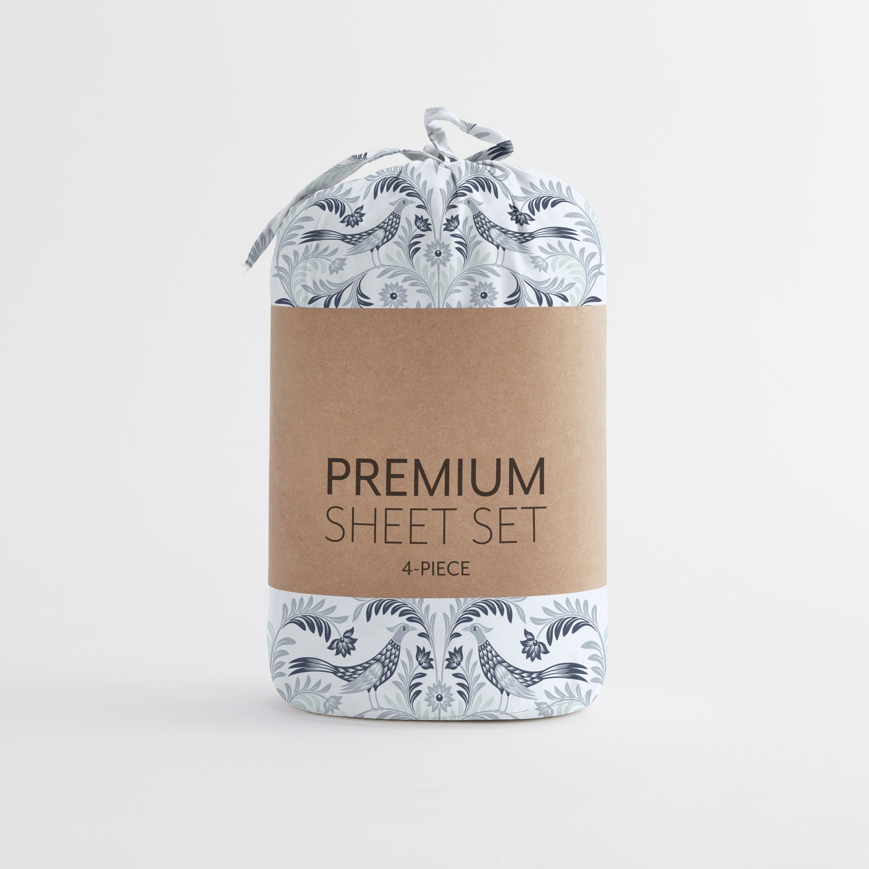 Garden Estate Patterned Sheet Set Navy