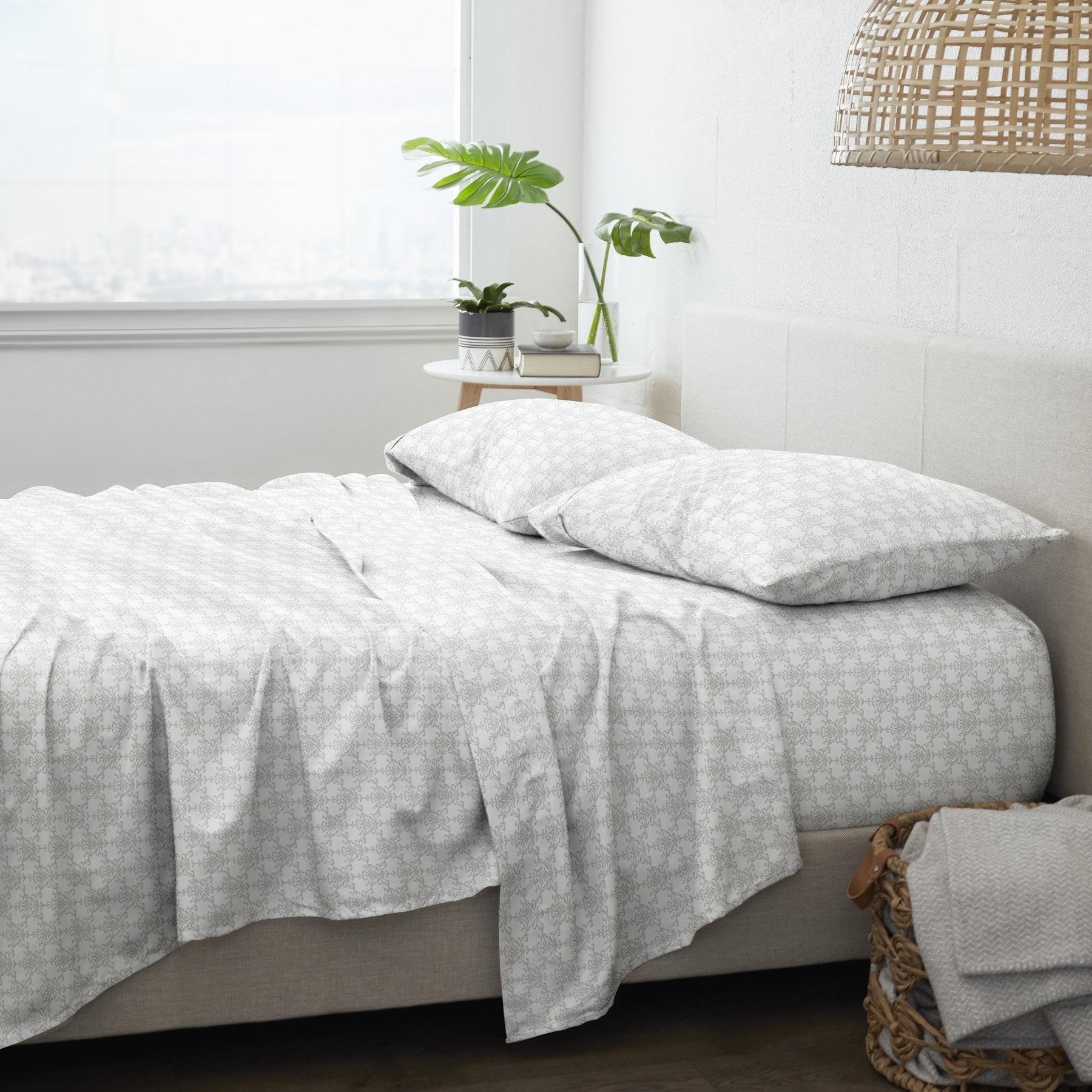 Garden Estate Patterned Sheet Set Navy