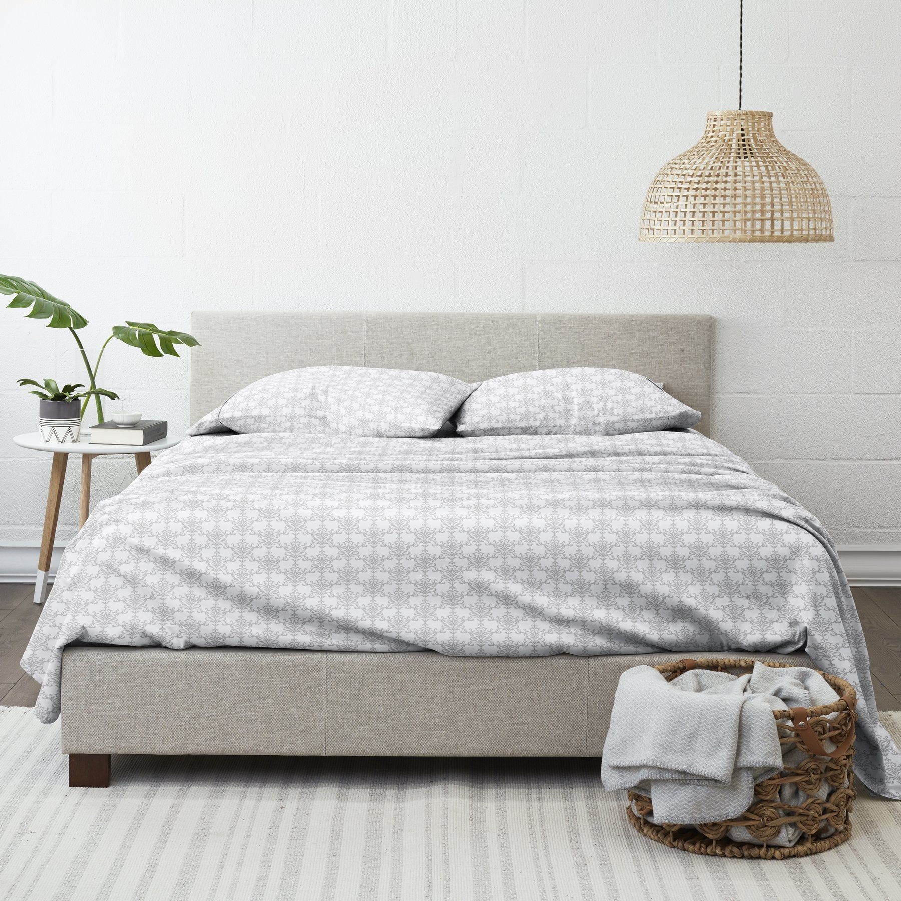 Garden Estate Patterned Sheet Set Navy