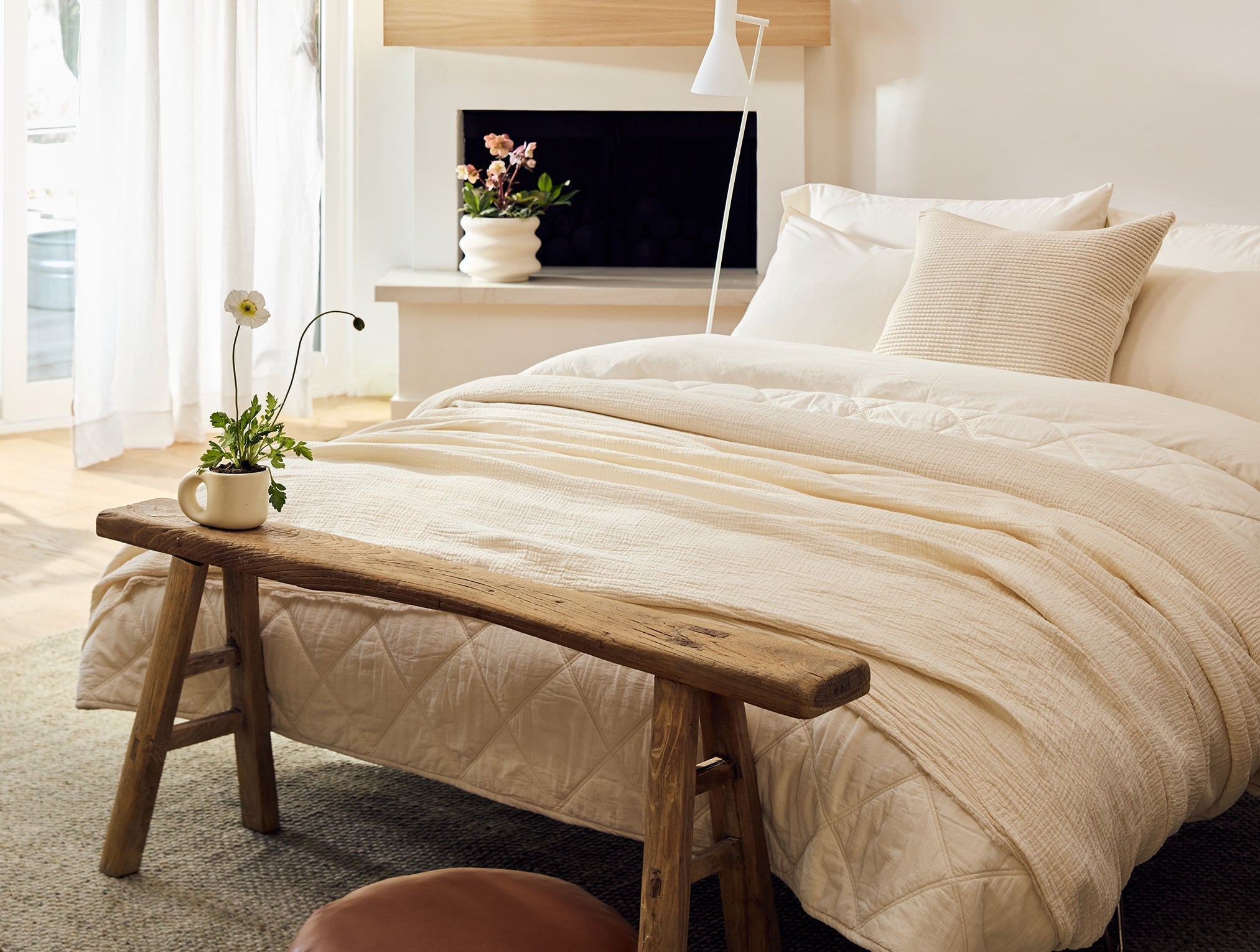 Topanga Organic Matelasse Throw