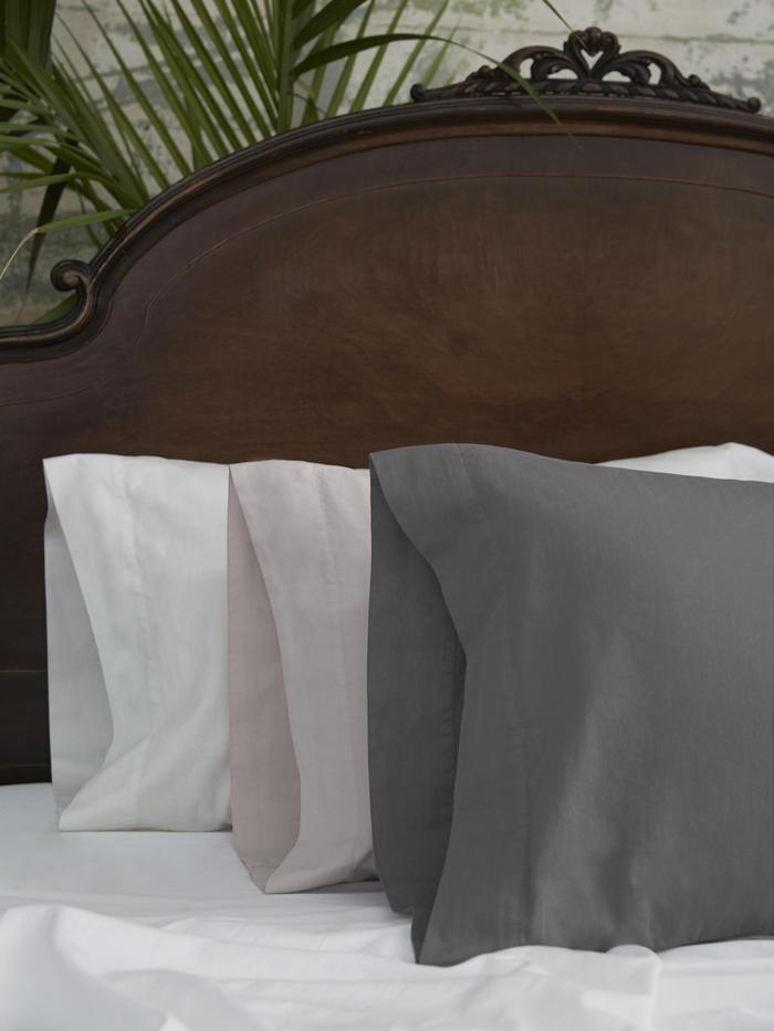 Organic Cotton Sateen Pillowcase Single - Iris