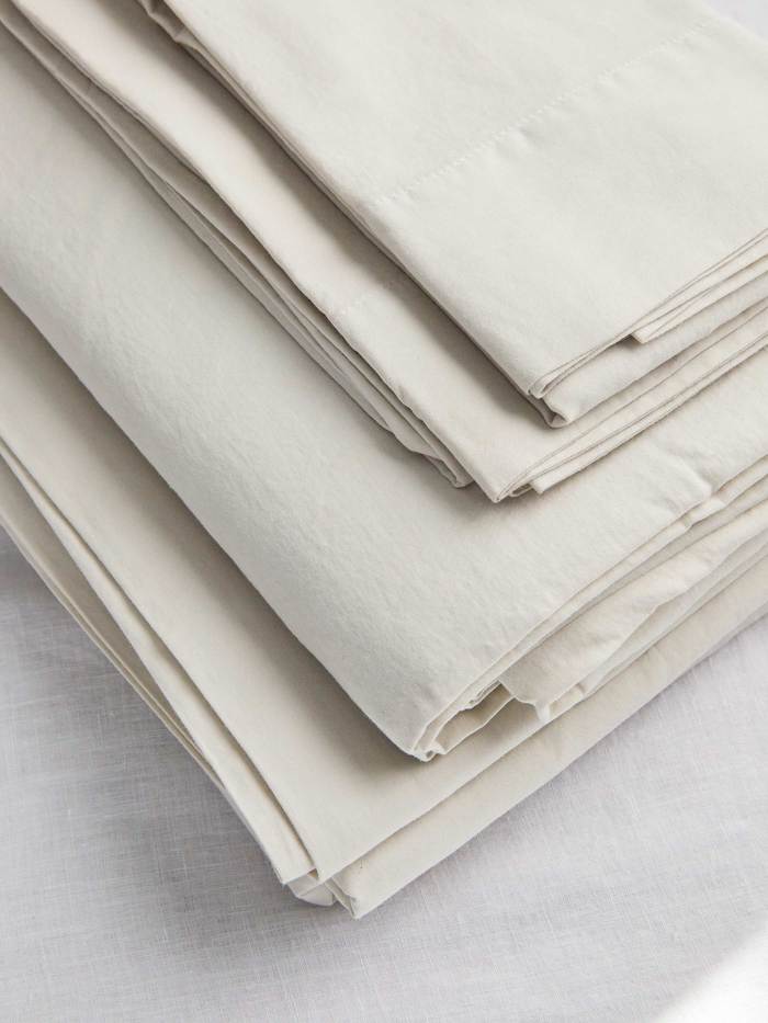 Organic Cotton Sateen Sheet Set - Iris