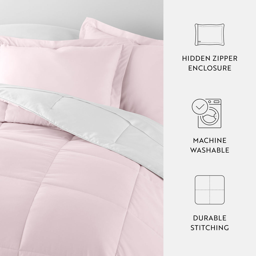 Reversible Down Alternative Comforter 3 Piece