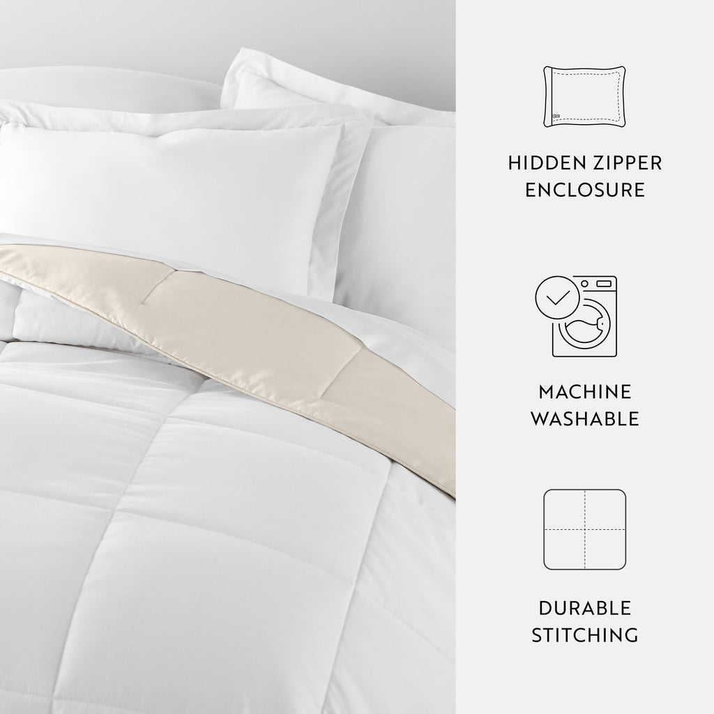 Reversible Down Alternative Comforter 3 Piece