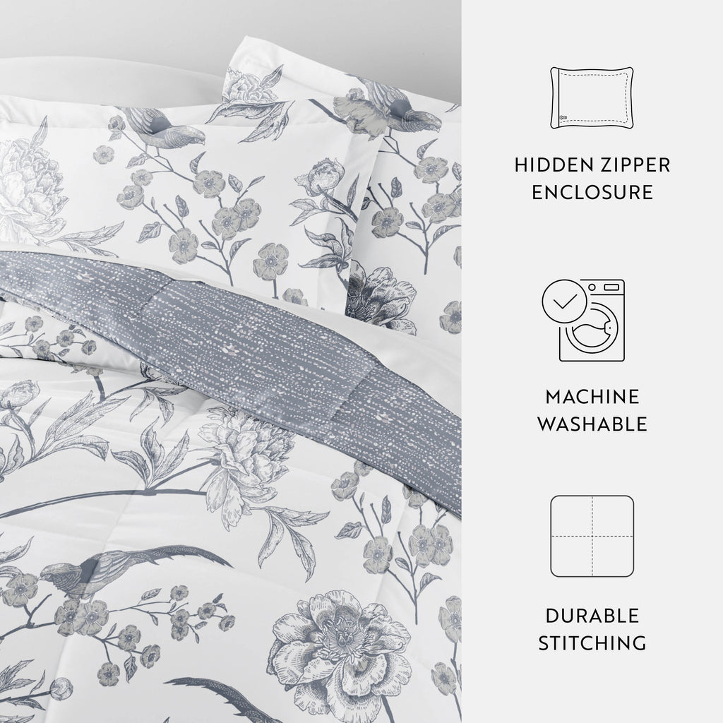 Reversible Down Alternative Comforter 3 Piece