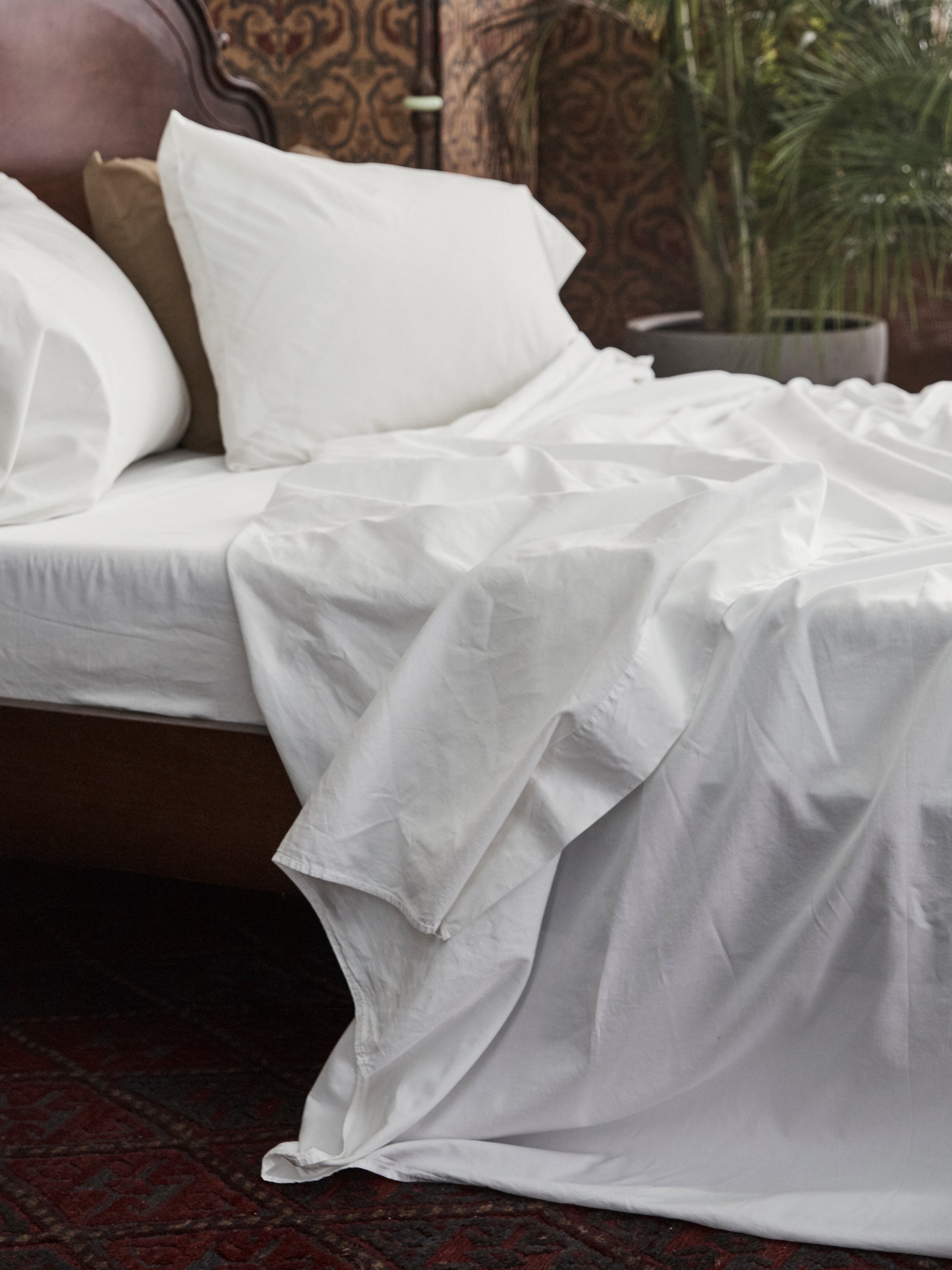Organic Cotton Sateen Fitted Sheet - Night
