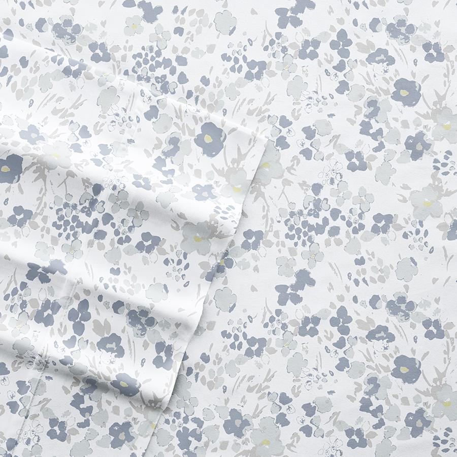 Ultra Soft Violets Patterned Sheet Set Light Blue
