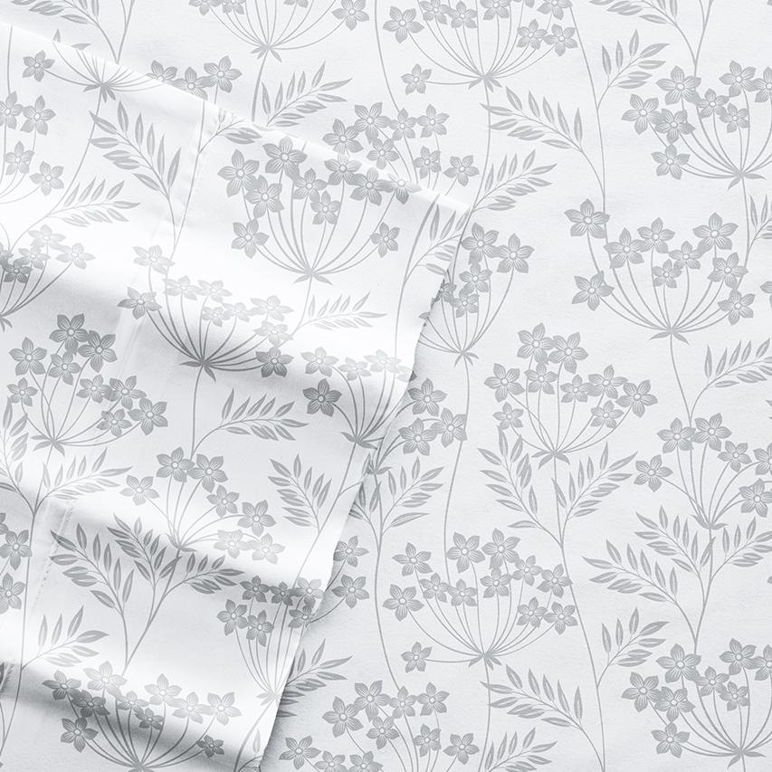 Ultra Soft Chantilly Lace Patterned Sheet Set Light Blue