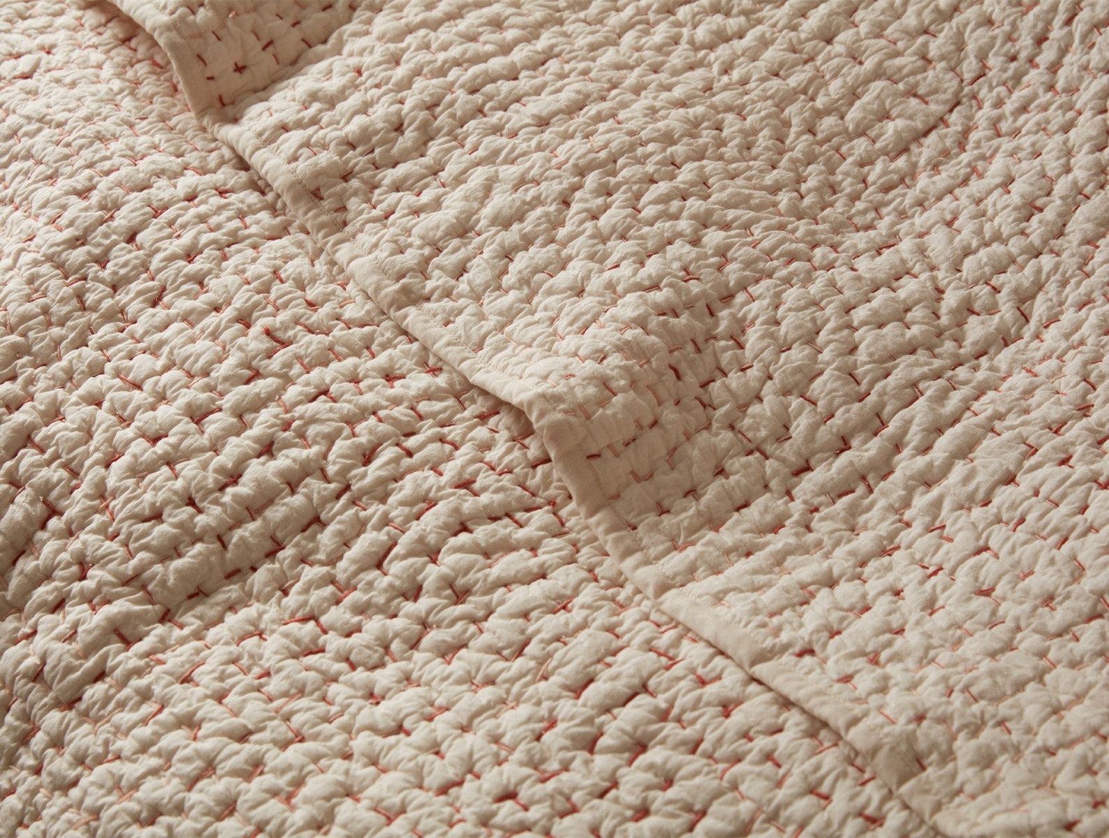 Pebbled Handstitched Organic Quilt