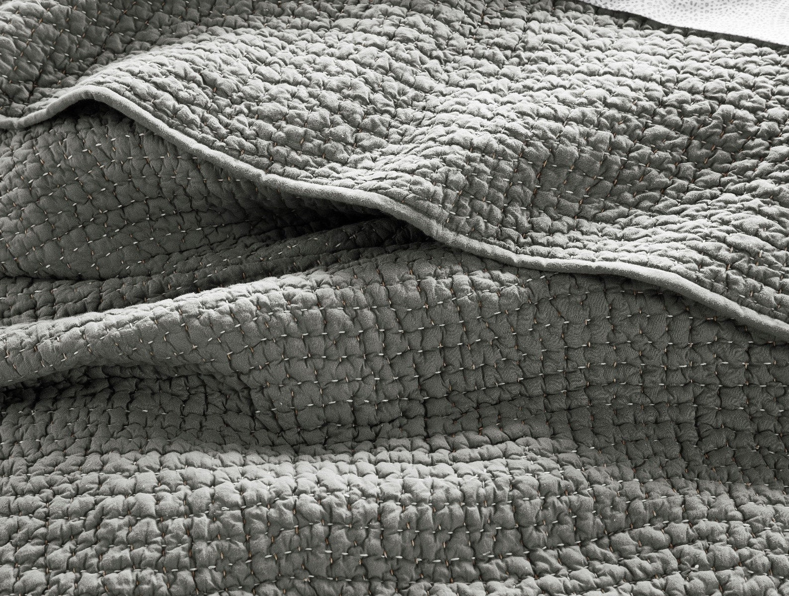 Pebbled Handstitched Organic Quilt
